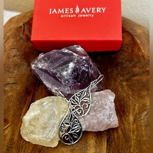 James Avery Sterling Abounding Vine Earrings